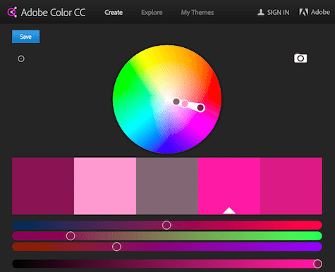 The Kuler tool by Adobe will help you create a pleasing palette using different color principles. 