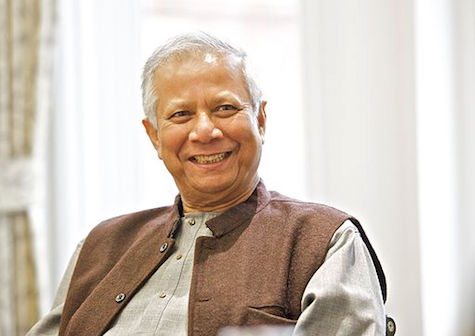 Grameen Bank founder Professor Muhammad Yunus at the Building Social Business Summit in 2013. Yunus was the one to coin the term “social business.”